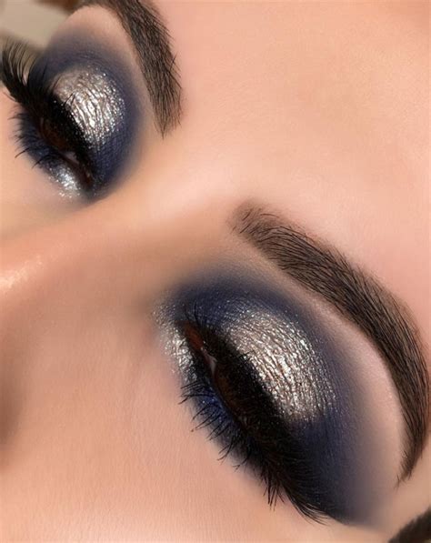 dark navy eyeshadow.